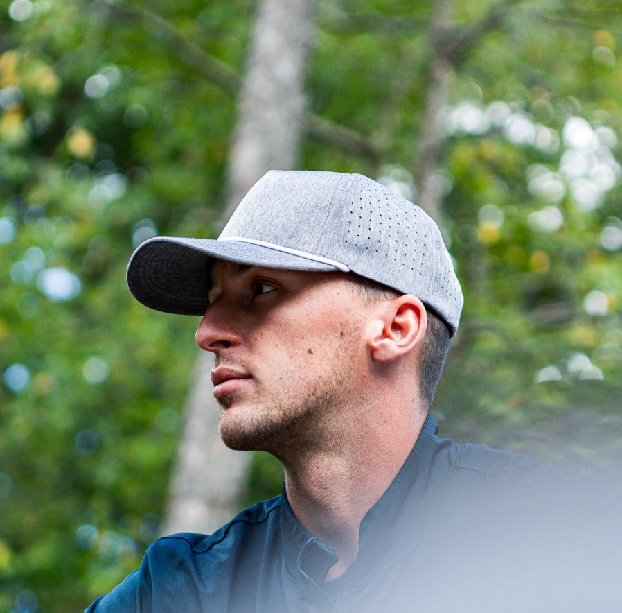 Blank 920 Performance Hat Heather Grey White
