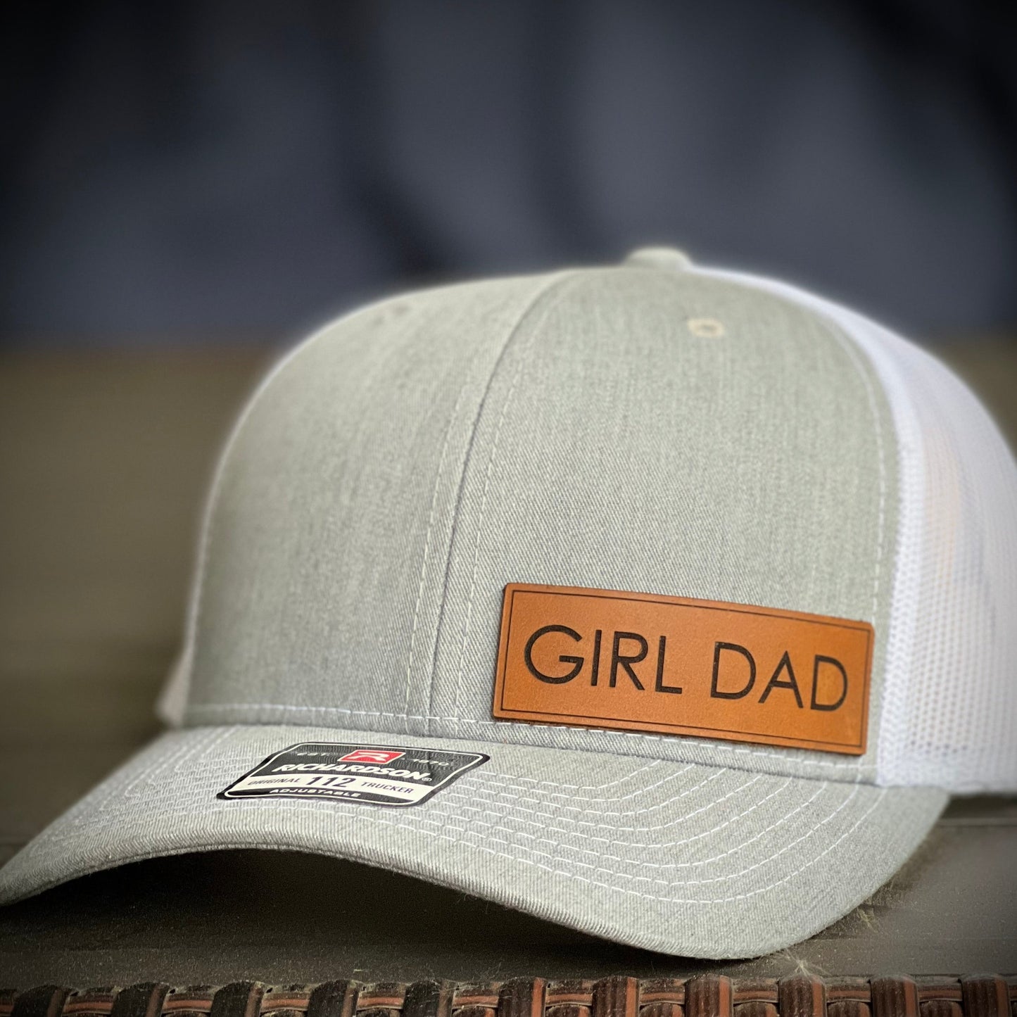 Girl Dad Leather Patch Hat