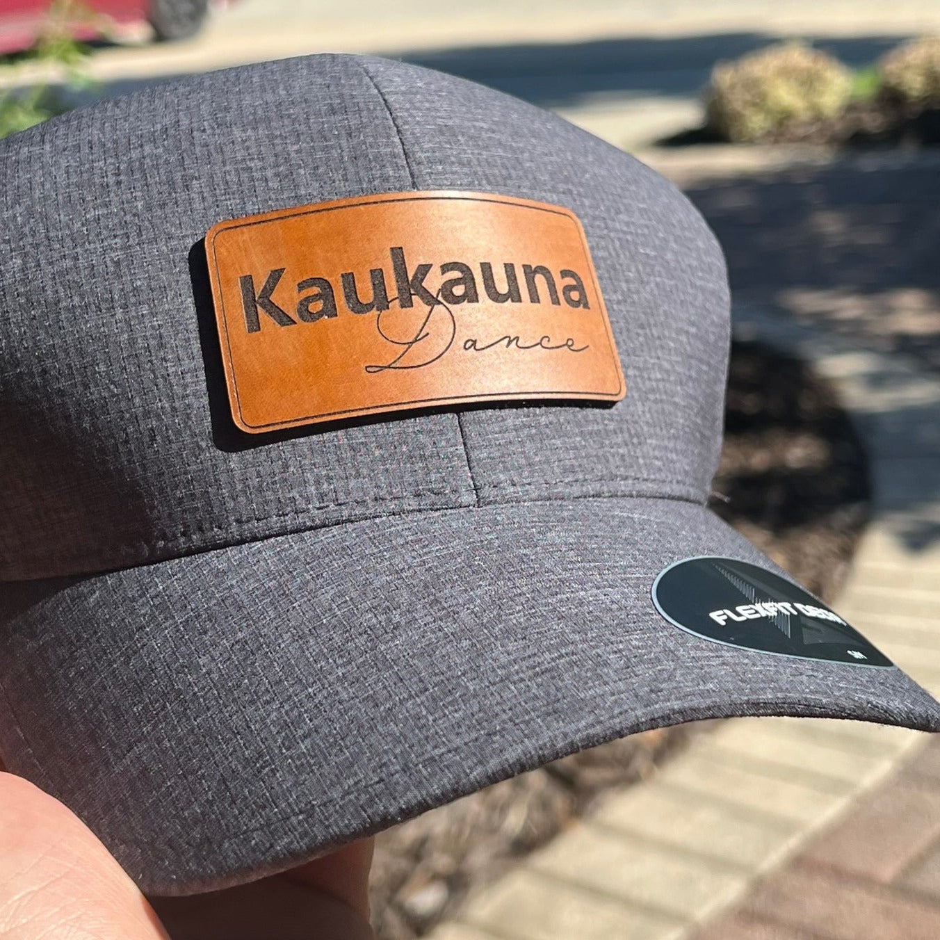 School Mascot Leather Patch Hat