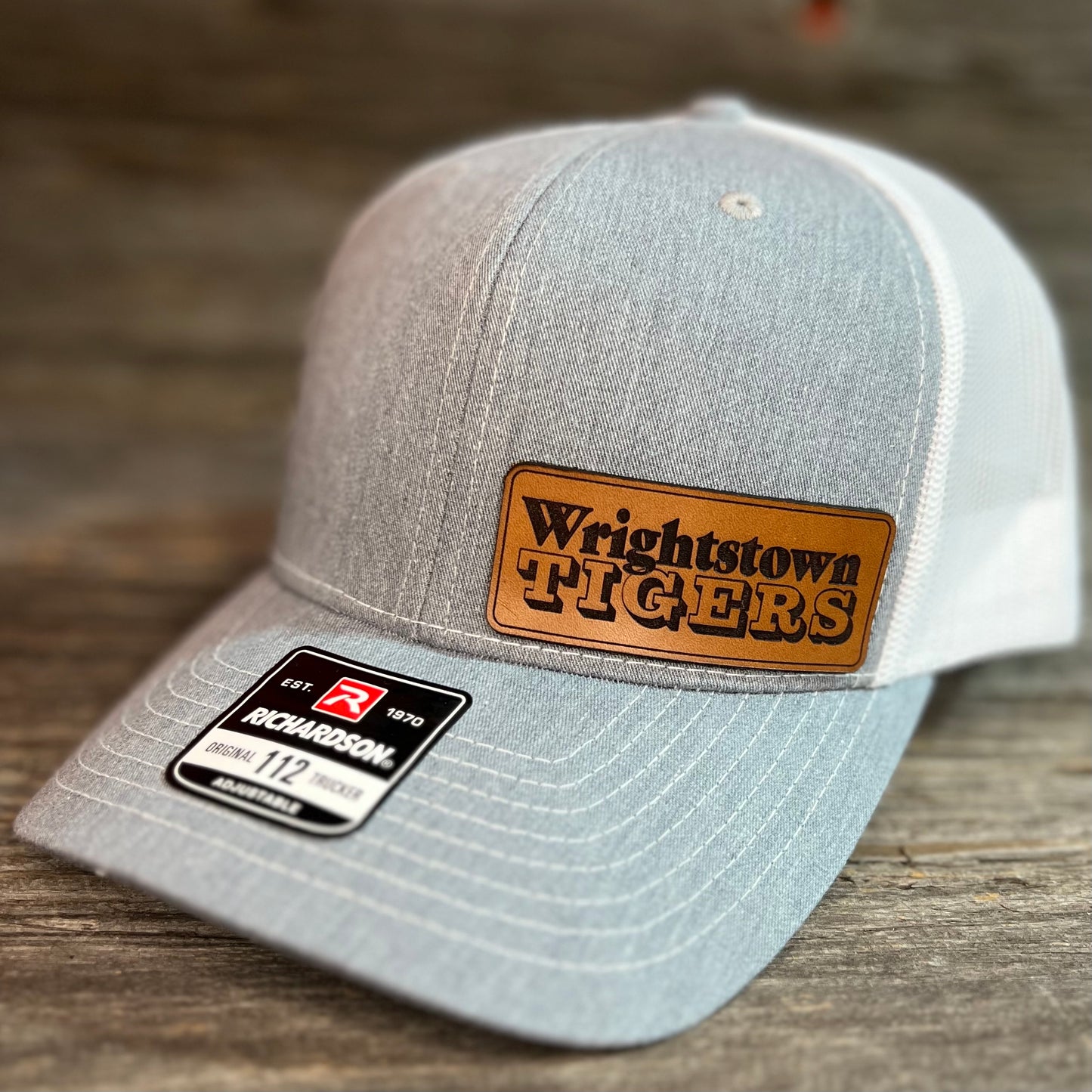 School Mascot Leather Patch Hat
